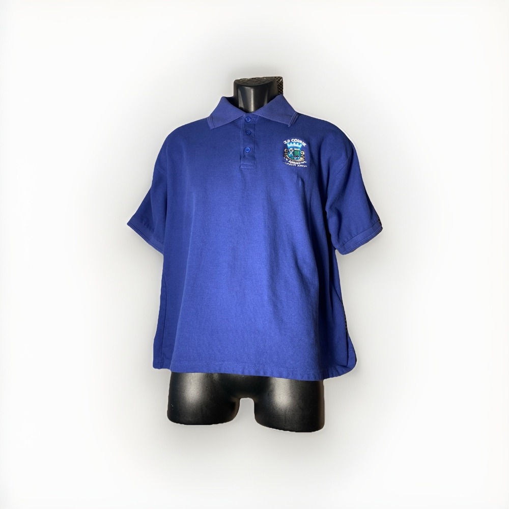 Vintage St Andrew's Scotland‎ Golf Polo Mens XL Blue Tag GB Scotland